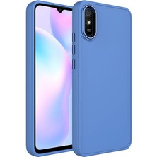 Techno Guru Redmi 9A Kılıf Metal Çerçeve ve Buton Tasarımlı Silikon Luna Kapak