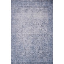 Rugs Modern Etnik Klasik Mavi Pastel Dokuma Taban Dijital Baskılı Halı Mira 1370