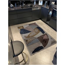 Rugs Modern Shape Koleksiyonu Bej Pastel Tonlar Karma Şekiller Dokuma Taban Modern Dekoratif Halı 27