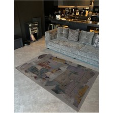 Rugs Modern Shape Koleksiyonu Pastel Tonlar Soyut Şekiller Dokuma Taban Modern Dekoratif Halı 30