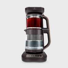 Karaca Çaysever Robotea Pro Connect 4 In 1 Konuşan Cam Çay Makinesi Walnut Brown