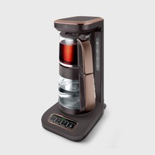 Karaca Çaysever Robotea Pro Connect 4 In 1 Konuşan Cam Çay Makinesi Walnut Brown