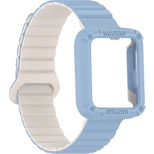 Adige Xiaomi Redmi Watch 2 Kordon Kayış Silikon Kasa Korumalı Strap Mıknatıslı KRD-105