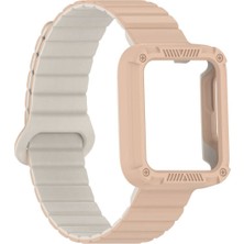 Adige Xiaomi Redmi Watch 2 Kordon Kayış Silikon Kasa Korumalı Strap Mıknatıslı KRD-105
