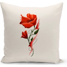 Bertille Home Flower Serisi Çift Tarafı Dijital Baskılı Kırlent Kılıfı (Cushion Cover)