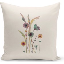 Bertille Home Flower Serisi Çift Tarafı Dijital Baskılı Kırlent Kılıfı (Cushion Cover)