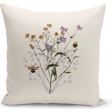 Bertille Home Flower Serisi Çift Tarafı Dijital Baskılı Kırlent Kılıfı (Cushion Cover)