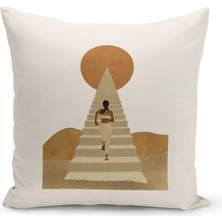 Bertille Home Minimalist  Serisi Çift Tarafı Dijital Baskılı Kırlent Kılıfı (Minimalist Cushion Cover)