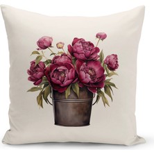 Bertille Home Flower Serisi Çift Tarafı Dijital Baskılı Kırlent Kılıfı (Cushion Cover)