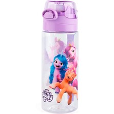 Me Çanta My Little Pony Kız Çocuk 500 ml Pipetli Plastik Matara Suluk - Mor Kapak