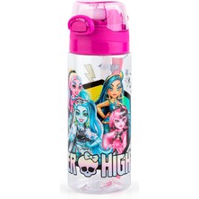 Me Çanta Monster High Pipetli 500 ml Plastik Matara Suluk Pembe Kız Çocuk