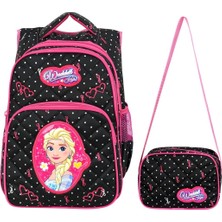 Waddell Kız Çocuk Buz Kız Ilköğretim Okul Sırt Çantası ve Beslenme Çantası