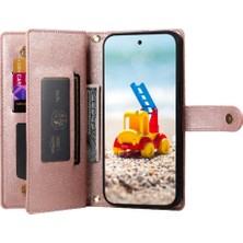 Colorful Shop Google Piksel 9 Pro Xl Cüzdan Iş Standı Için Flip Case Crossbody Kayış (Yurt Dışından)