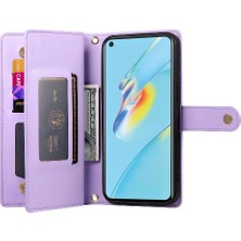 Colorful Shop Oppo A16/A16S Çok Fonksiyonlu Crossbody Kayış Iş Için Flip Case (Yurt Dışından)