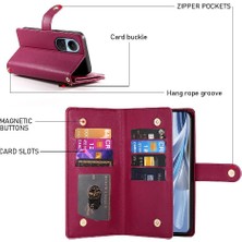 Colorful Shop Oppo Oppo 10 5g Için Flip Case Crossbody Kayış Standı Çok Fonksiyonlu (Yurt Dışından)