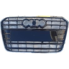 Fam Audi A6 12/14 Ön Panjur Ni̇kelajlı (İç Petekleri̇ Si̇yah) (Tyg)