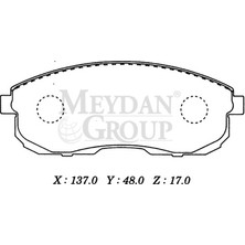 Fam Nissan Maxima A32 95/00 Ön Fren Balatası (Di̇sk) (137X48X17) (Daıwa)