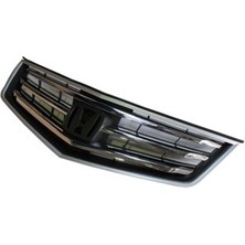 Fam Honda Accord 08/11 Ön Panjur Gümüş Gri̇ Çerçeveli̇/ni̇kelaj Çıtalı/petek Içi̇ Si̇yah (Tw)