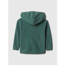 Gap Erkek Bebek Yeşil Gap Logo Fermuarlı Fleece Sweatshirt