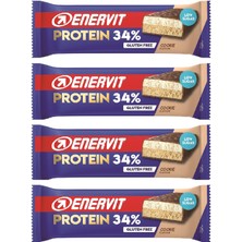 Enervit Cookıe Low Sugar - Kurabiyeli Protein Bar 55 gr x 4 Adet