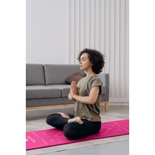 Black Deer Hizalamalı Yoga Pilates Esneme Matı Egzersiz Minderi 180X55 cm 10 mm