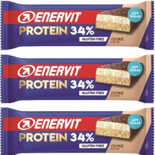 Enervit Cookıe Low Sugar - Kurabiyeli Protein Bar 55 gr x 3 Adet