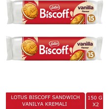 Lotus Bıscoff Sandwıch Bıscoff Vanilya Kremalı 150 gr x 2 Adet