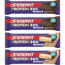 Enervit 4’lü Kurabiyeli Protein Bar 55 gr x 2 Adet + Bitter Çikolatalı Proteın Bar 60 gr x 2 Adet
