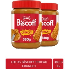 Lotus Lotus biscoff Spread Crunchy Sürülebilir Bisküvi Kreması Ezmesi 380 gr x 2 Adet