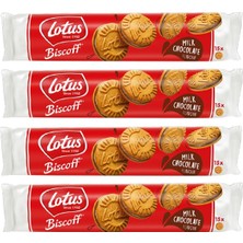 Lotus Biscoff Sandwich Biscoff Chocolate 150 gr Çikolata Kremalı Bisküvi x 4 Adet