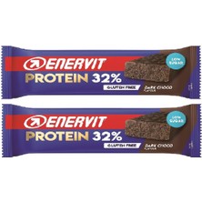 Enervit Dark Chocolate Low Sugar  Bitter Çikolatalı Proteın Bar 60 gr x 2 Adet