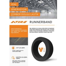 Atire 18X6-12.125 Runner Band Çemberli Düz Dolgu Forklift Lastiği