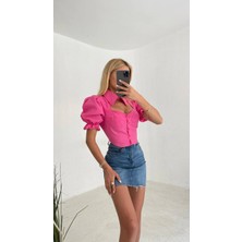 Tash Butik Poplin Crop