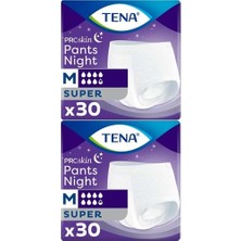 Tena Proskin Pants Night Emici Külot Hasta Bezi Gece Medium-Orta/Süper 60 Adet (2pk*30)