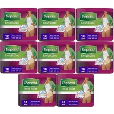 Depend Emici Külot Hasta Bezi Xl - Extra Büyük Kadın 80 Adet (8pk*10)