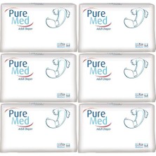 Pure Med  Hasta Bezi Bel Bantlı Tekstil Yüzey M-Orta 180 Adet (6pk*30)