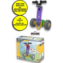 Open Toys Scooter 18 Parça 3+ Yaş Üzeri Çocuklar Için Kendin Yap Oyun Seti