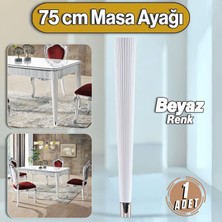 Badem10 Suit Masa Dresuar Ayağı 75 cm Plastik Beyaz Ayak Mutfak Yemek Masası Mobilya Ayakları Beyaz