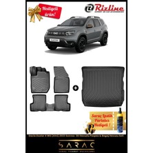 Rizline Dacia Duster 4 Wd(4x4) 2023 Sonrası 3D Havuzlu Paspas & Bagaj Havuzu Seti (Hediyeli!)