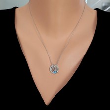 925 Ayar Gümüş Yuvarlak Obje Kolye