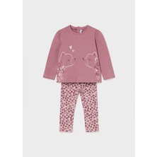 Mayoral Kışlık Kız Bebek Baskılı Tayt Takım