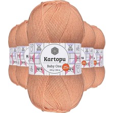 5 Adet Baby One Tüylenmeyen El Örgü Ipi Yünü Yavruağzı K253