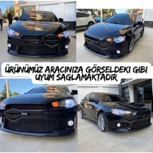 ŞüsCarOto Aksesuar Mitsubishi Lancer 2007-2014 Uyumlu Üniversal Mercekli Angel Sis Farı Metal Su Geçirmez 76 mm Mavi Halkalı Gündüz Farı Angel Eyes 2 Adet
