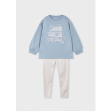 Mayoral Kışlık Kız Çocuk Sweat Tayt - Mavi