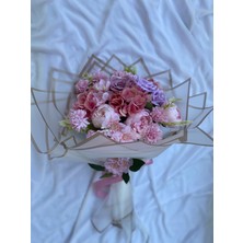 Zb Flowers Isteme Çiçeği Söz Çiçeği Pudra Solmayan Çiçek Yapay Çiçek Solmayan Çiçek