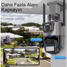 Qasul Ip Kamera 4mp Sabit 4mp Hareketli Sensör Siren Dış Ortam Speed Dome Akıllı Kamera  8x Zoom