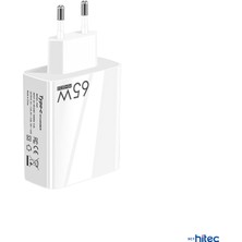 Schitec 65W 2 Type-C + 3 Usba Toplam 5 Çıkışlı Tecno TCD-M11 Usb-A To Micro 2A Kablolu Şarj Aleti Beyaz SR104