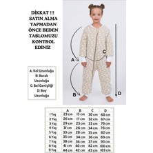 Cantoy Kız Erkek Çocuk Kalın Elyaf Dolgulu Premium Kalite 2.5 Tog Desenli Uyku Tulumu