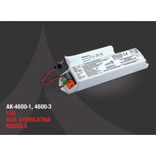 Arsel AK-4600-1 LED Lambalar İçin Acil Durum Yedekleme Kiti Kesintide 60 Dak. Yanan 3,5-70 Volt LED Lamba