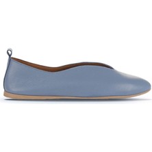 Bueno Shoes Mavi Flotter Deri Kadın Babet 01WN0710 01WN0710